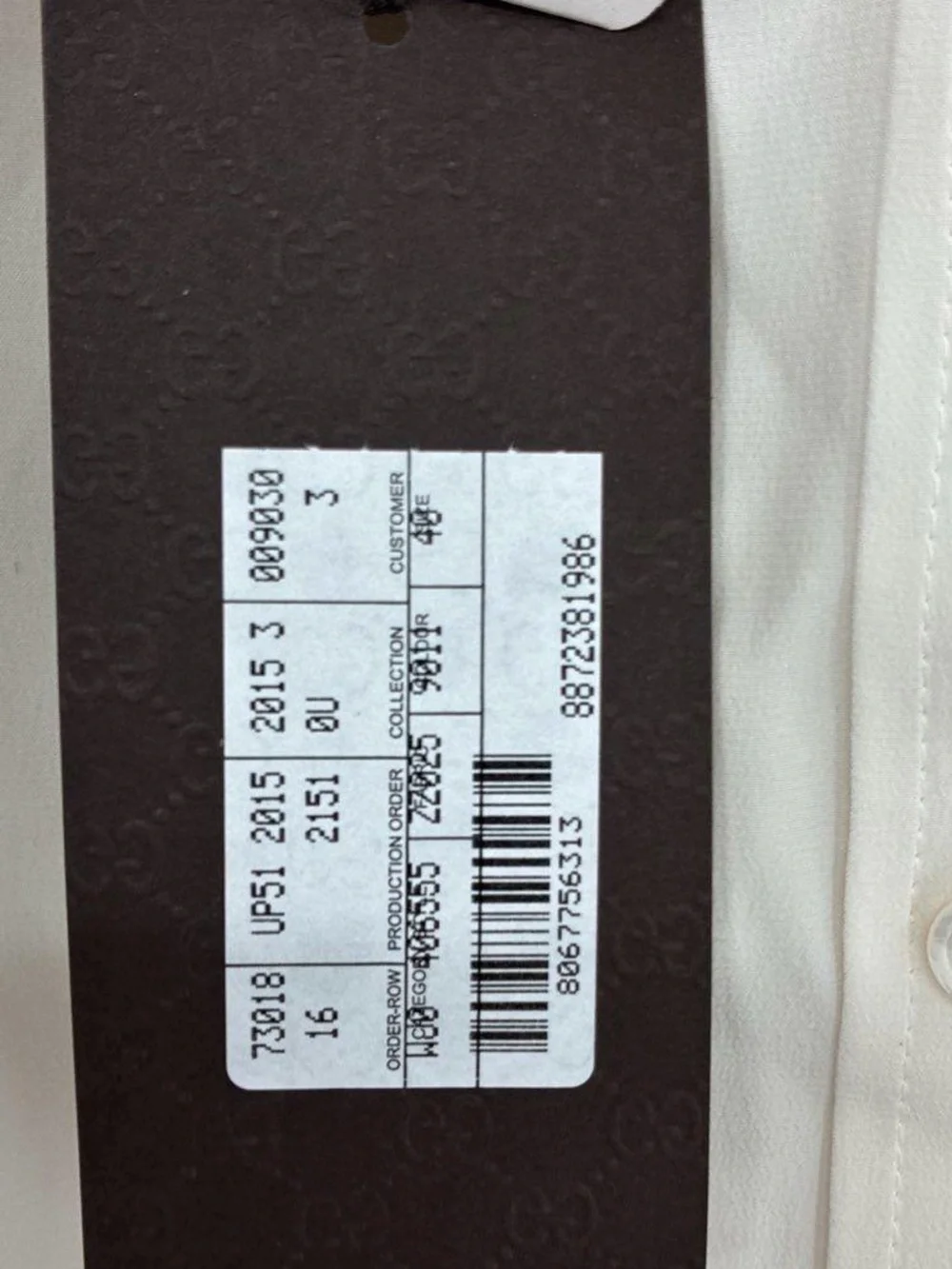 Gucci White Long-Sleeve Cotton Dress Shirt